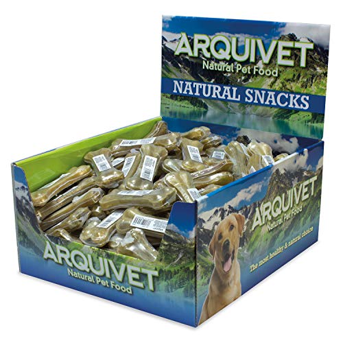 Natural Pressed Skin Bone Snack  - 70 bones -ARQUIVET
