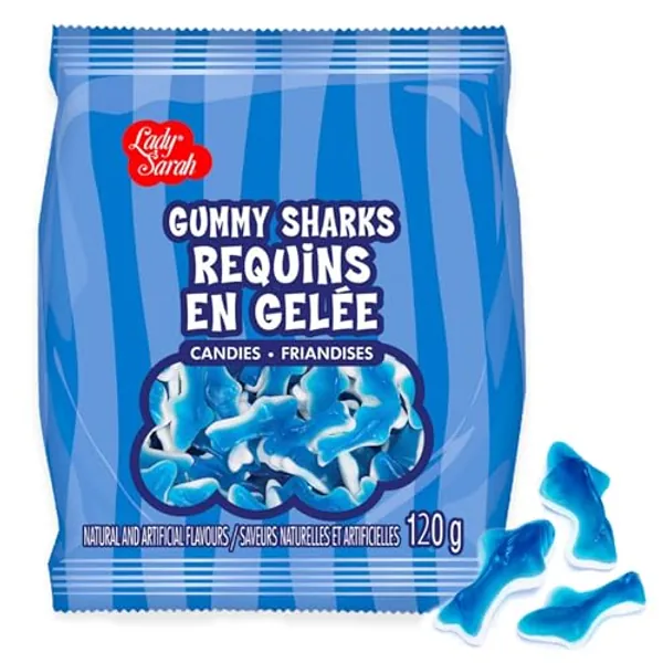 Lady Sarah Gummy Sharks Candy 120G Per Bag
