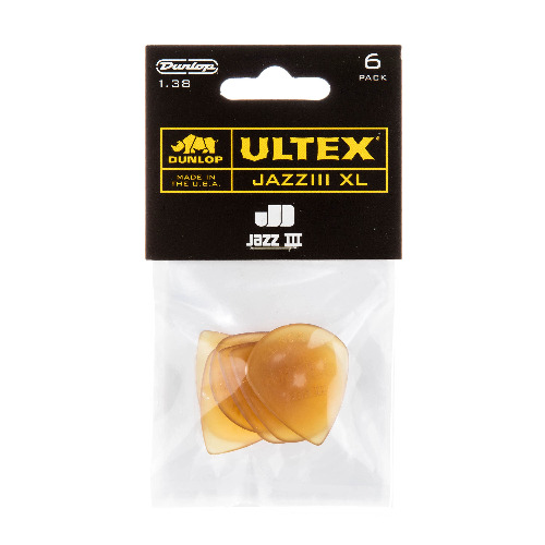Dunlop Ultex® Jazz III XL, 1.38mm, 6/Player's Pack - 6 Pack Jazz III 1.38mm