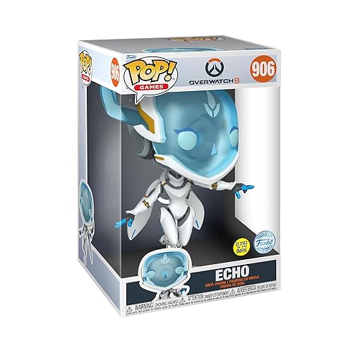 Funko POP! Jumbo: Overwatch 2- Echo - Glow In the Dark - Collectable Vinyl Figure - Gift Idea - Official Merchandise - Toys for Kids & Adults - Video Games Fans - Model Figure for Collectors - POP ''10