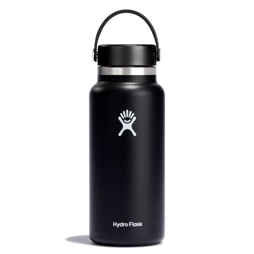 Hydro Flask Wide Mouth Bottle with Flex Cap - 32 Oz Black