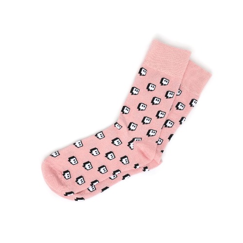 Twitch Glitch Crew Sock - Pink