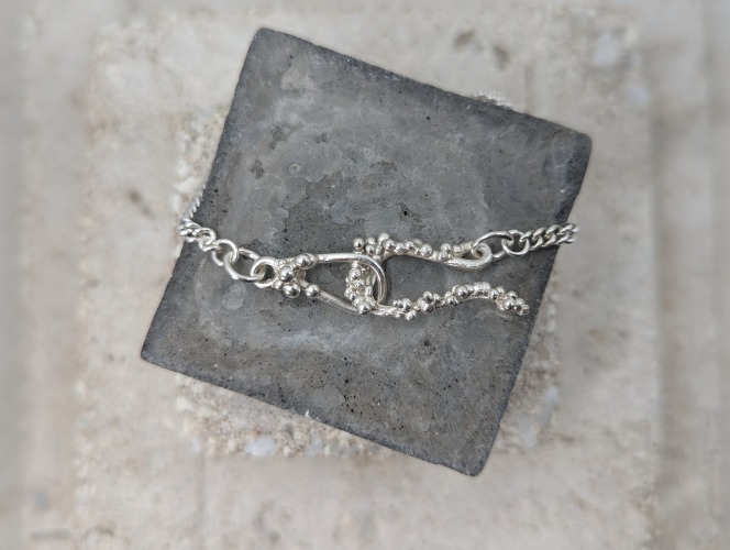 Hook Clasp Bracelet | Sterling Silver | 8"