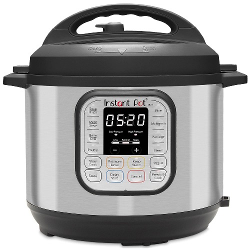 Instant Pot Duo 7-in-1 Electric Pressure Cooker, Slow Cooker, Rice Cooker, Steamer, Sauté, Yogurt Maker, Warmer & Sterilizer, Includes App With Over 800 Recipes, Stainless Steel, 6 Quart - 6QT Duo