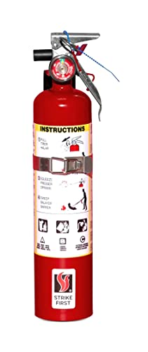 Easy-to-Use Strike First ABC110ST | Kitchen | Boat | Trailer | Multi-Purpose 2.5lb Fire Extinguisher w/Wall Mount