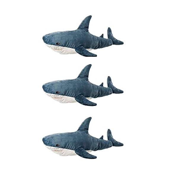 IKEA BLAHAJ Soft Toy, Shark (Pack of 3, 39 ¼ ")