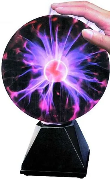 Plasmakugel Höhe 30cm - Plasmastrahlung Mittig - 