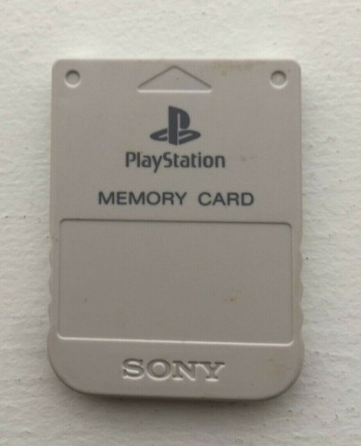 Sony PlayStation OEM Official 1 PS1 PSX Memory Card SCPH-1020 - GRAY - TESTED!