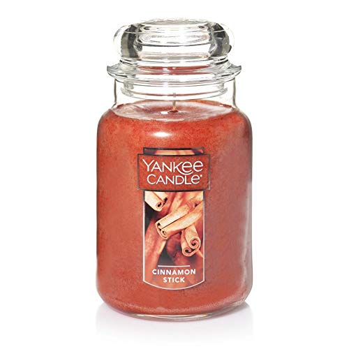 Yankee Candle Cinnamon Stick Scented, Classic 22oz Large Jar Single Wick Candle, Over 110 Hours of Burn Time - Cinnamon Stick - Classic Large Jar