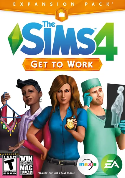 The Sims 4 + Get to Work DLC Origin CD Key