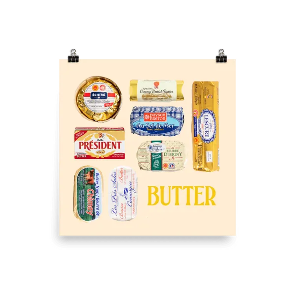 Butter of Europe Poster - 14″×14″