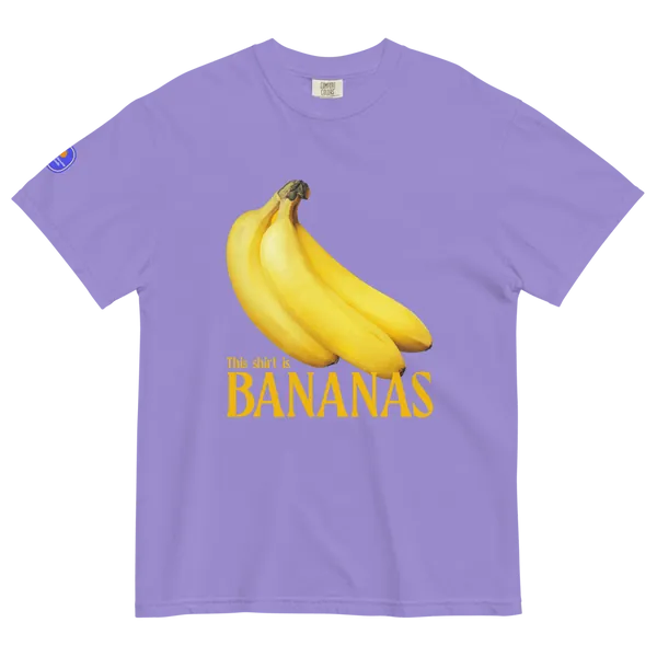 This shirt is BANANAS Shirt - Violet / 3XL