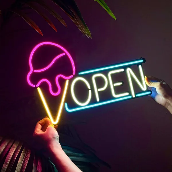 Open Door Sign 5 - Without Remote Control