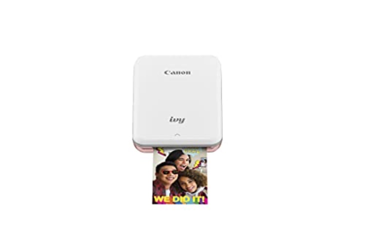 Canon IVY Mini Photo Printer for Smartphones (Rose Gold) - Sticky-back prints, Pocket-size - Rose Gold - Printer