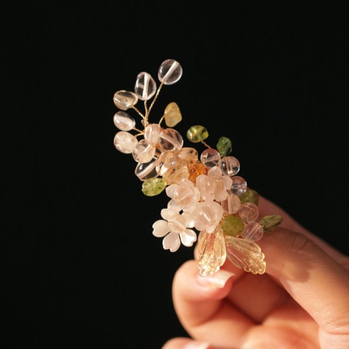 Translucent White Cherry Blossom Hair Clip | Default Title