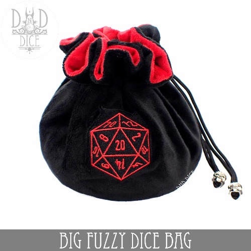 Big Fuzzy Dice Bag ( 6 Colors ) - Black