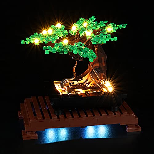 Kyglaring LED Lighting kit for Lego Bonsai Tree 10281 Building Kit - LED Lights Set Compatible with Lego 10281 - Not Include The Model (Classic Version) - Classic Version