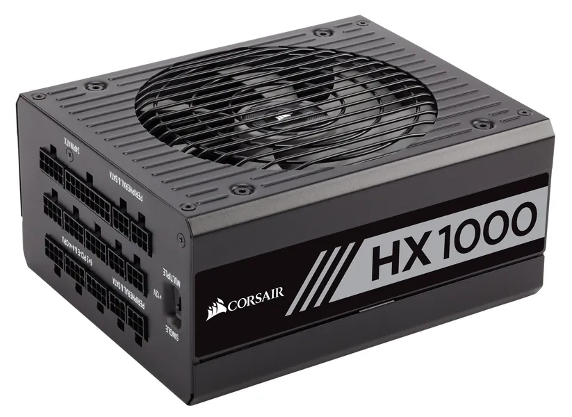 Corsair CP-9020139-UK HX1000 1000 W 80+ Platinum Fully Modular Power Supply Unit - Black
