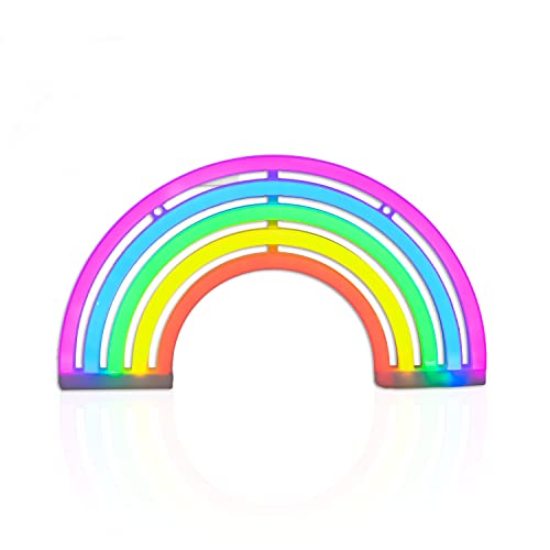 The Glowhouse Premium Rainbow LED Neon Light Sign Bedroom Wall Light Lamp Home Nursery Room