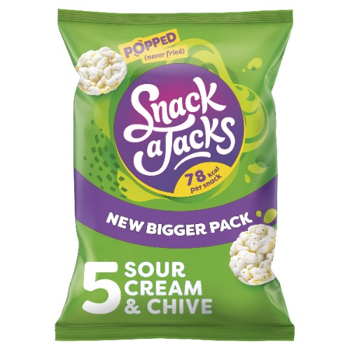 Snack a Jacks Crispy Sour Cream & Chive, 5 x 19g