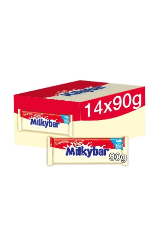 MILKYBAR - White Chocolate Bars | 14 x 90g Chocolate Bars