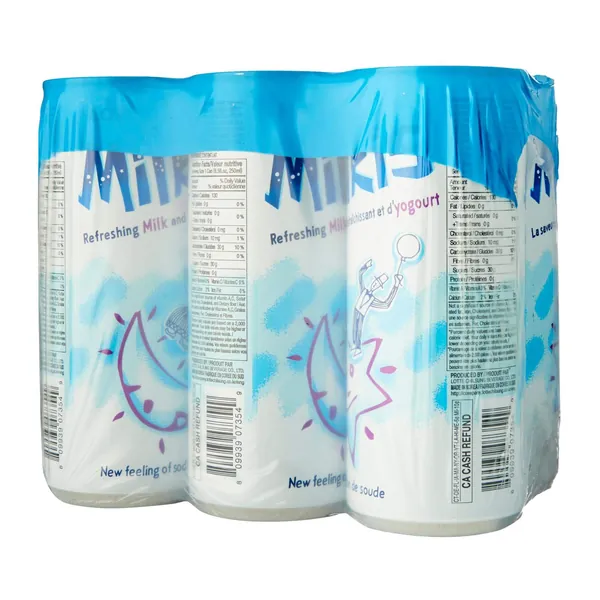 LOTTE Milkis Soda Beverage, 8.5 Fluid Ounce (Pack of 6) - Yogurt 8.5 Fl Oz (Pack of 6)