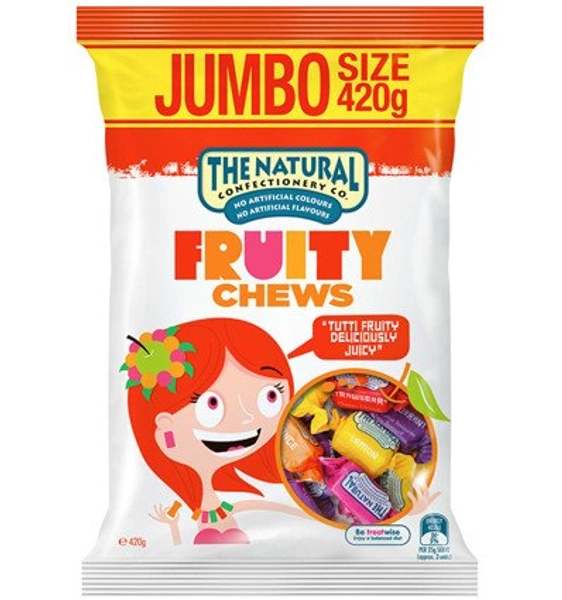 The Natural Confectionery Company Fruity Chews, 420 g