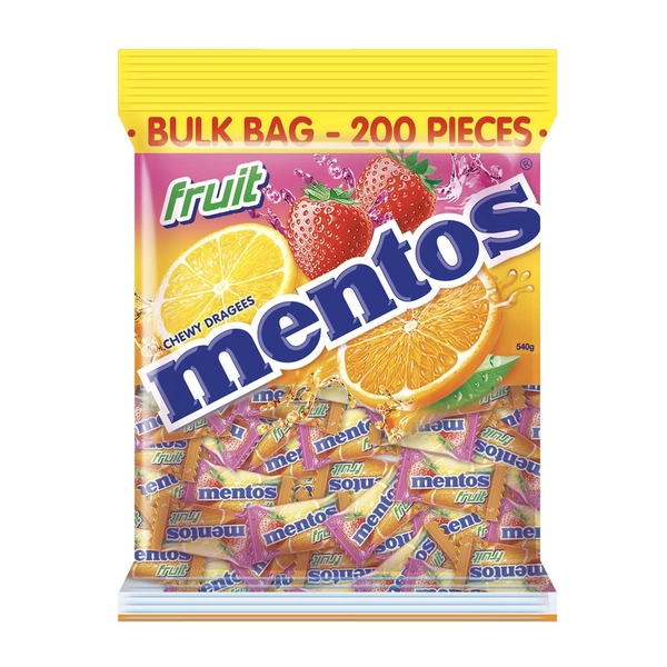 Mentos Fruit Candy Pillowpack, Classic Mix of Fruity Flavours, 540g
