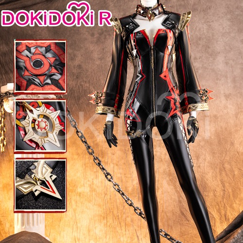 【Ready For Ship】【Size S-2XL】DokiDoki-R Game Genshin Impact Cosplay Pyro Archon Mavuika Costume Natlan | S-Ready for ship