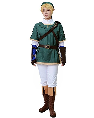 miccostumes Men's Costume Game Guard Cosplay Uniform Fullset Green - Small