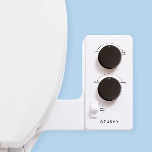Tushy 3.0 Warm Water Spa Bidet Attachment | Self Cleaning Fresh Water Sprayer, Adjustable Pressure & Angle Control, (Adjustable Water Temperature Option, with Undersink Connection), Gunmetal - Spa 3.0 Gunmetal