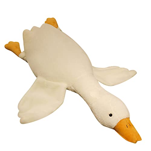 Goose Stuffed Animal Pillow Toy, Cute Giant White Goose Stuffed Animal Duck Plush Pillow,Super Soft Hugging Pillow,Swan Pillow White… - 33.4in/85cm