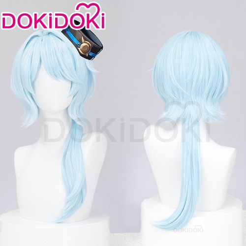 【Ready For Ship】DokiDoki Game Honkai: Star Rail Cosplay Misha Wig Long Curly Blue Mi Sha | Wig Only-Ready For Ship