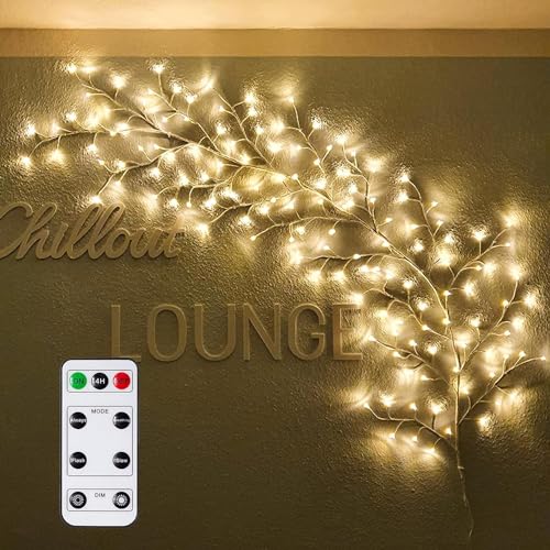 Throne TheMadKittn Goeswell Vine Lights with Remote, Christmas