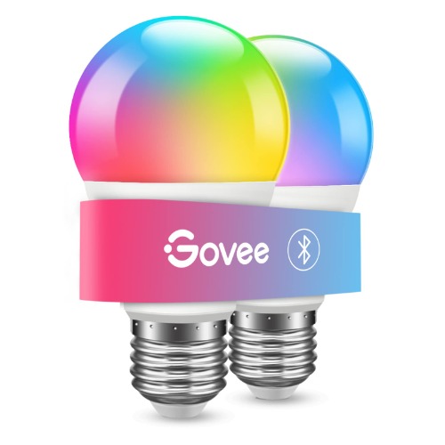 Govee Smart LED Bulbs, Bluetooth Light Bulbs, RGBWW Color Changing Light Bulbs with App Control, A19, E26, Music Sync and 8 Scene Mode for Living Room Bedroom Party, 2 Pack(Not Support WiFi/Alexa) - 2