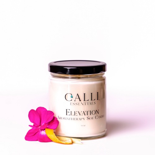 Aromatherapy Candles - Elevation - Eco Certified &  Vegan 9 OZ 35+ Hour Burn Time