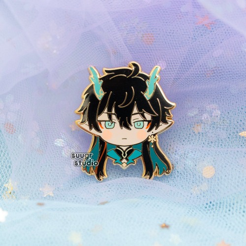 HSR Jing Yuan and Dan Heng Imbibitor Lunae(DHIL) Honkai Star Rail Hard Enamel Pin - Dan Heng - Imbibitor Lunae / [A Grade] / Locking Clasps