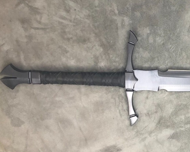 Long Sword with 3D Crossguard — Archangel Steel