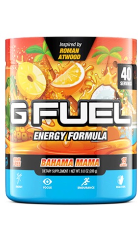 G Fuel Bahama Mama Elite Energy Powder Inspired by Roman Atwood, 9.8 oz (40 Servings)