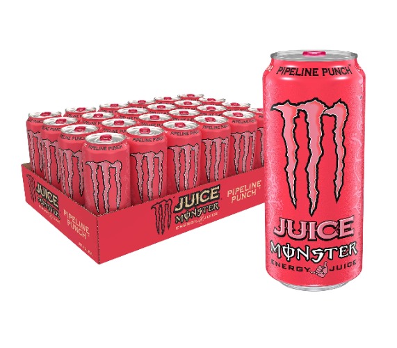 Monster Energy Juice, Pipeline Punch,16 Fl Oz (Pack of 24) - Pipeline Punch 16 Ounce (Pack of 24)