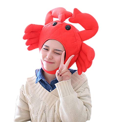 Animal Hat Halloween Easter Party Birthday - Crab Red
