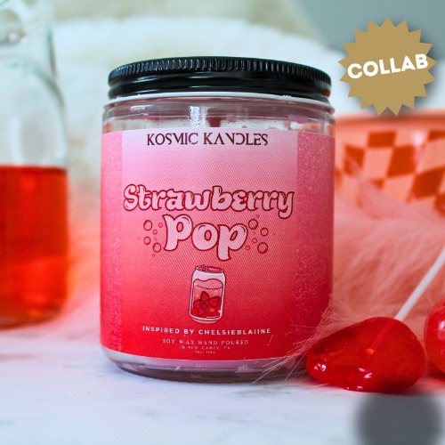 Strawberry Pop - SugarStrawbs - Restock in April - 8oz Glass