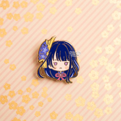 Genshin Impact Raiden Shogun Baal & Yae Miko Hard Enamel Pin - Raiden / [A Grade] / Locking Clasps