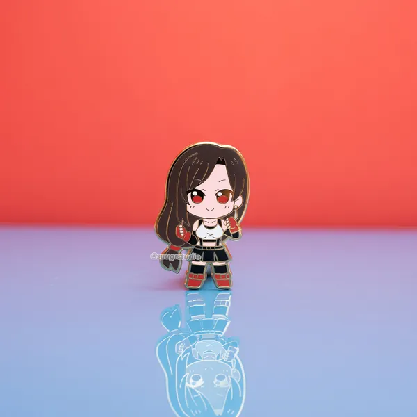 Final Fantasy 7 Tifa Lockhart Hard Enamel Pin - [A Grade] / Locking Clasp