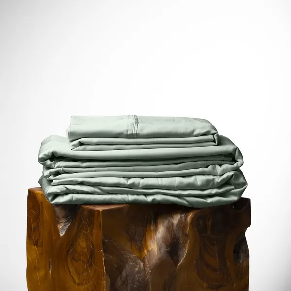 Olive + Crate Eucalyptus Cooling Pillowcase and Sheet Sets Cal King | 100% Certified Tencel Fiber from Austria | Better Than Silk Linen Bamboo and Cotton | Deep Pocket Bedding | Sage Green - Spring Sage California King