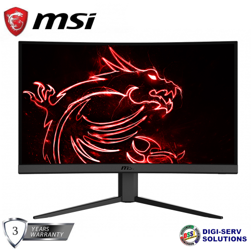 MSi Optix G24C4 24" Full HD Curved Gaming Monitor with 144Hz Refresh Rate, 1ms Response Time, AMD FreeSync Technology, Anti-Flicker, and Frameless Design