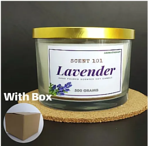 LAVENDER Premium Soy Wax Scented Candle
