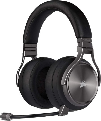 Corsair CS-CA-9011180-AP Gaming Virtuoso RGB Wireless SE High-Fidelity Gaming Headset, Gunmetal