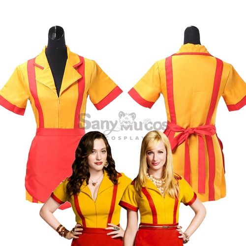 【In Stock】TV Series 2 Broke Girls Cosplay Max & Caroline Cosplay Costume - XXL