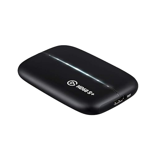 Elgato HD60 S+, External Capture Card, Stream and Record in 1080p60 HDR10 or 4K60 HDR10 with ultra-low latency on PS5, PS4/Pro, Xbox Series X/S, Xbox One X/S, in OBS and more, works with PC and Mac